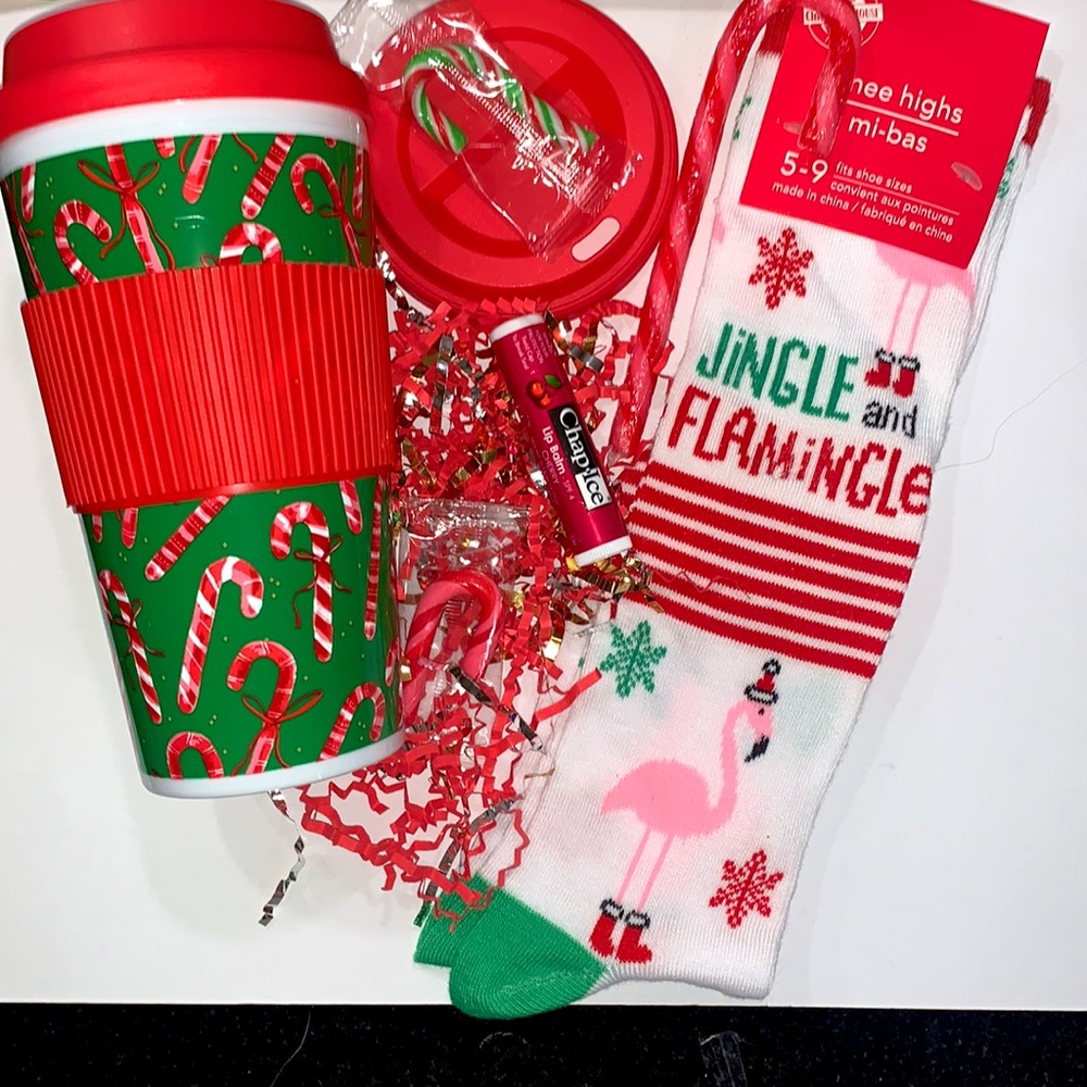 NWT Frappuccino w/a Side of Flamingos Gift